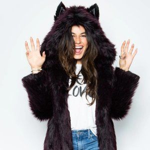 Spirithoods Classic Sangria Wolf CE Coat NIB LG